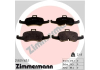 Bromsbeläggssats, skivbroms 25829.165.1 Zimmermann