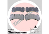 Bromsbeläggssats, skivbroms 25849.160.1 Zimmermann