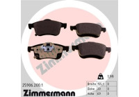 Bromsbeläggssats, skivbroms 25906.200.1 Zimmermann