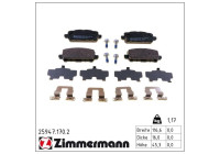 Bromsbeläggssats, skivbroms 25947.170.2 Zimmermann