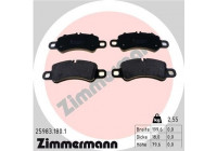 Bromsbeläggssats, skivbroms 25983.180.1 Zimmermann