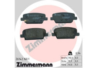 Bromsbeläggssats, skivbroms 26142.160.1 Zimmermann