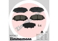 Bromsbeläggssats, skivbroms 26217.165.2 Zimmermann