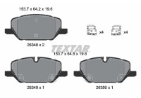 Bromsbeläggssats, skivbroms 2634802 Textar