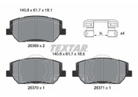 Bromsbeläggssats, skivbroms 2636901 Textar