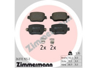 Bromsbeläggssats, skivbroms 26372.155.2 Zimmermann