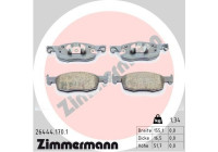 Bromsbeläggssats, skivbroms 26444.170.1 Zimmermann