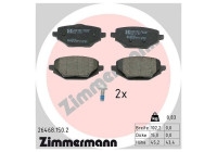 Bromsbeläggssats, skivbroms 26468.150.2 Zimmermann