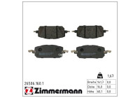 Bromsbeläggssats, skivbroms 26506.160.1 Zimmermann