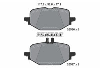 Bromsbeläggssats, skivbroms 2652601 Textar