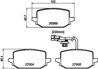 Bromsbeläggssats, skivbroms 2658902 Textar