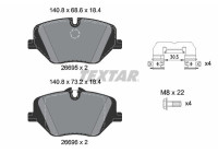 Bromsbeläggssats, skivbroms 2669501 Textar