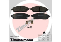 Bromsbeläggssats, skivbroms 26742.190.2 Zimmermann