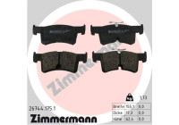 Bromsbeläggssats, skivbroms 26744.175.1 Zimmermann