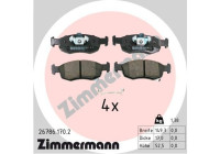 Bromsbeläggssats, skivbroms 26786.170.2 Zimmermann