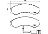 Bromsbeläggssats, skivbroms 2920801 Textar