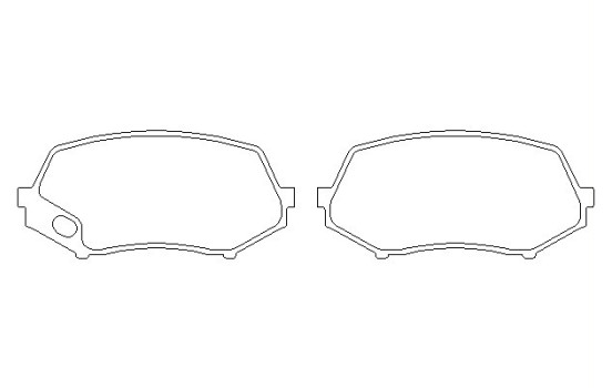 Bromsbeläggssats, skivbroms 2924001 Textar