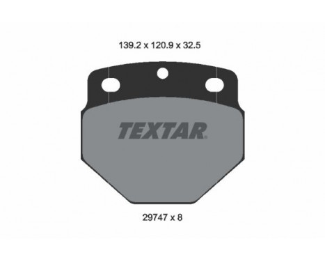 Bromsbeläggssats, skivbroms 2974703 Textar