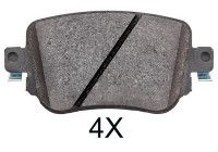 Bromsbeläggssats, skivbroms 35001 ABS