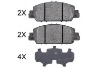 Bromsbeläggssats, skivbroms 35014 ABS