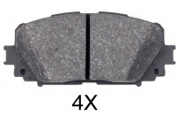 Bromsbeläggssats, skivbroms 35015 ABS