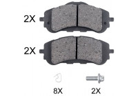 Bromsbeläggssats, skivbroms 35018 ABS