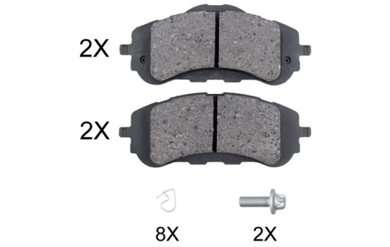 Bromsbeläggssats, skivbroms 35018 ABS