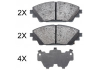 Bromsbeläggssats, skivbroms 35022 ABS