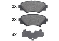 Bromsbeläggssats, skivbroms 35032 ABS