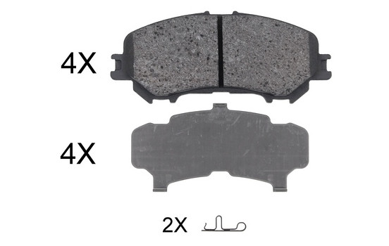 Bromsbeläggssats, skivbroms 35045 ABS
