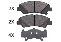 Bromsbeläggssats, skivbroms 35046 ABS