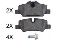 Bromsbeläggssats, skivbroms 35049 ABS