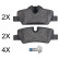Bromsbeläggssats, skivbroms 35049 ABS
