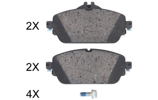 Bromsbeläggssats, skivbroms 35069 ABS