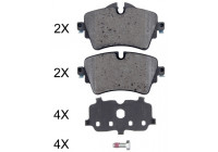 Bromsbeläggssats, skivbroms 35072 ABS