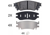 Bromsbeläggssats, skivbroms 35097 ABS