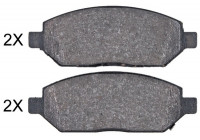 Bromsbeläggssats, skivbroms 35120 ABS