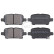 Bromsbeläggssats, skivbroms 35124 ABS