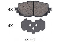 Bromsbeläggssats, skivbroms 35126 ABS