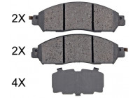 Bromsbeläggssats, skivbroms 35128 ABS