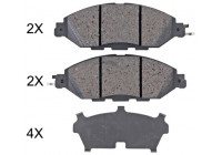 Bromsbeläggssats, skivbroms 35130 ABS