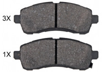 Bromsbeläggssats, skivbroms 35139 ABS