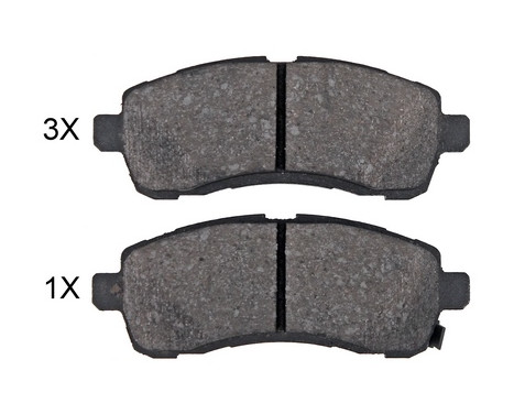 Bromsbeläggssats, skivbroms 35139 ABS
