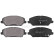 Bromsbeläggssats, skivbroms 35187 ABS