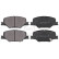 Bromsbeläggssats, skivbroms 35196 ABS