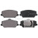 Bromsbeläggssats, skivbroms 35201 ABS