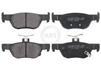 Bromsbeläggssats, skivbroms 35304 ABS