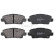 Bromsbeläggssats, skivbroms 35318 ABS