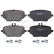 Bromsbeläggssats, skivbroms 35331 ABS