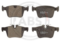 Bromsbeläggssats, skivbroms 35343 ABS